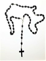 Black Beaded Rosary