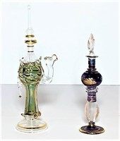 Delicate Art Glass Perfume Bottles with