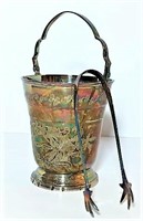 Leonard Silverplate Ice Bucket with Tongs