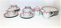 Arzberg Porcelain Cups, Saucers & Dessert
