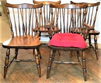 Colonial Style Spindle Back Dining Chairs