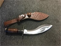 Large knife with sheath