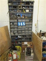 STEEL SHELF/ MULTIDRAWER WITH CONTENTS