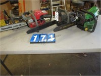 GROUP LOT 4 PARTS CHAINSAWS