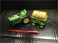 John Deere salt and pepper shaker tractor has chip