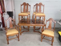 Depression-Era Dining Table & 6-Chairs