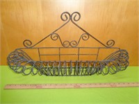 Wrought Iron Wall Hanging Basket