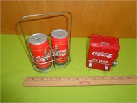 Coca-Cola Salt & Pepper & Tooth Pick Holder