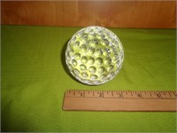 Saks Fifth Avenue Crystal Golfball Paperwieght