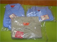 3-Red Kap Work Shirts (NEW) (MED)
