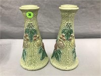 ROSEVILLE POTTERY 8" CANDLEABRA'S - PAIR