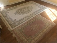 PAIR OF 5 X 3 AREA RUGS