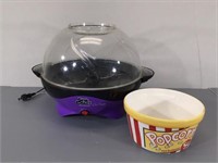 Popcorn Popper & Bowl -used