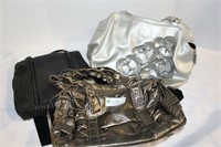Bronze, Silver & Black Bags