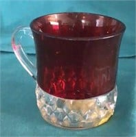 Antique 1898 Indianola Fair Ruby Red Cup