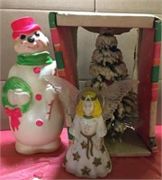 1960s Christmas Ornaments Empire Snowman