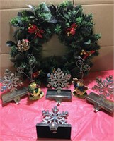 Christmas Wreath Heavy Stocking Holders More