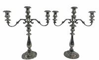 Pair of Fred Hirsch Co. Sterling Candelabras
