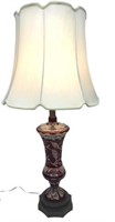Ruby Czechoslovakian Bohemian Lamp