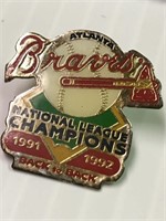 Atlanta Braves pin 1991/92 Back to Back Champions