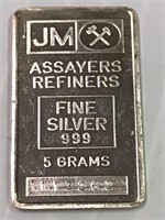 5 Gram Silver Bar