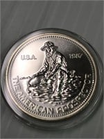 Engelhard 1987 American Prospector 1 ounce silver
