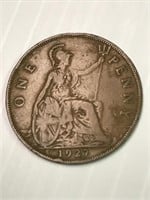1927 British Large Penny