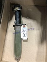 Army knife in sheath, marked US M8A1