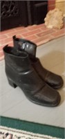 Black Leather Boots (Size 10)