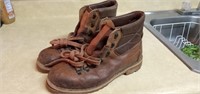 Leather Swiss Alps Hiking Boots (Size 10)