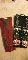 Wool Jacket & Christmas Vest Size 12