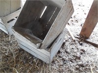 2 Wooden Apple Crates