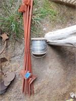 Post for Electric Fence and Roll Wire