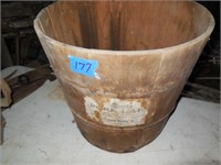 Burk Lard Wooden Bucket