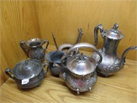 Silver Serving Set/Plated
