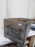 Nicely whether it vintage wooden crate