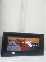 Framed cat picture