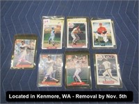 LOT, (7) ASSORTED AUTOGRAPHED BASEBALL CARDS TO