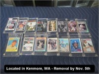 LOT, (15) ASSORTED BASEBALL CARDS TO INCLUDE: