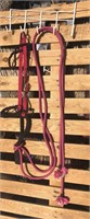 Tag #369 Pink Soft braided nose loping hackamore