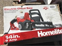 14" Homelite Electric Chainsaw