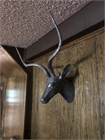 Decorative Galvanized Tin Antelope Head