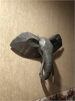 Decorative Galvanized Tin Elephant's Head