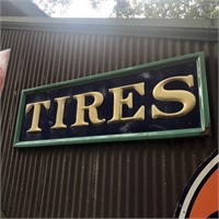Vintage Goodrich "Tires" Advertising / Store Sign