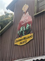 Vintage Sherman Williams Paints Porcelain Sign