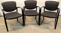 (3) Haworth Stationary Chairs