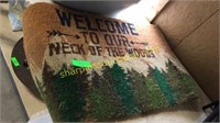 Welcome to our neck of the woods Rug