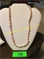 pink pearl necklace