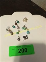 assorted pearl pendants - earrings