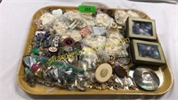 Tray of jewelry